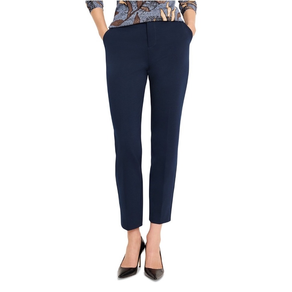 NIC+ZOE Womens Tapered Leg Pants Dark Indigo Blue W241316 Size 4 NEW‎